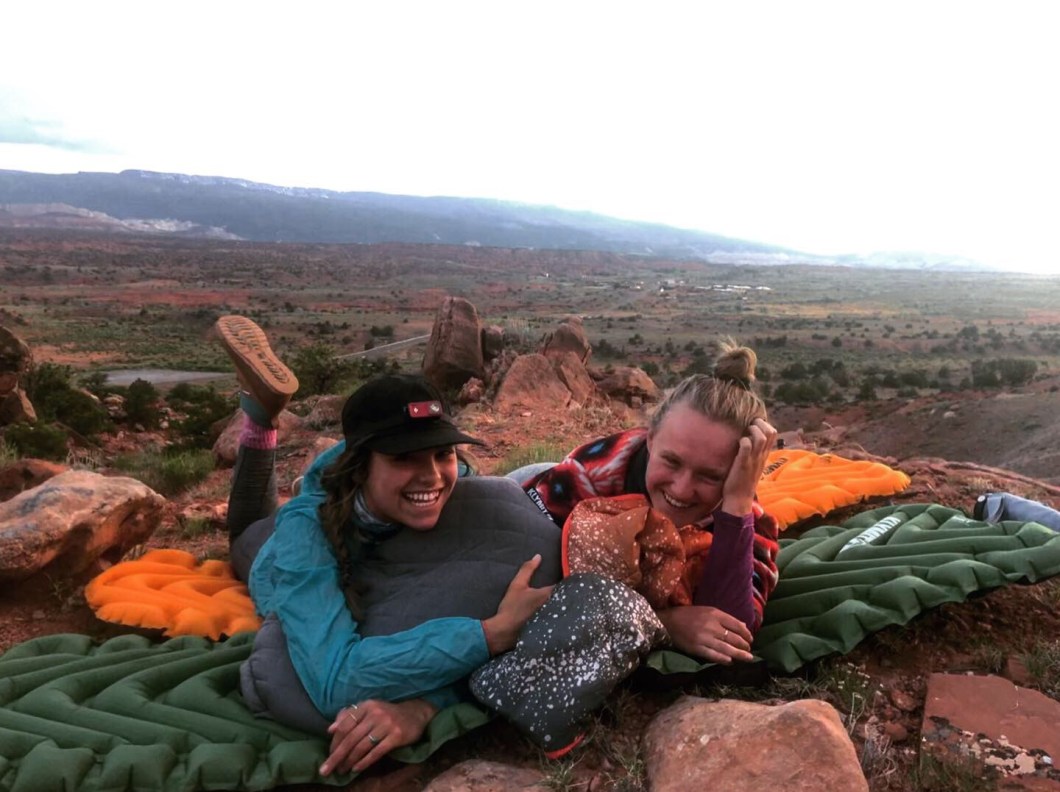 camping with friends in the summer in southern utah