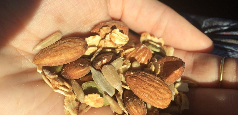 peanut butter for camp granola