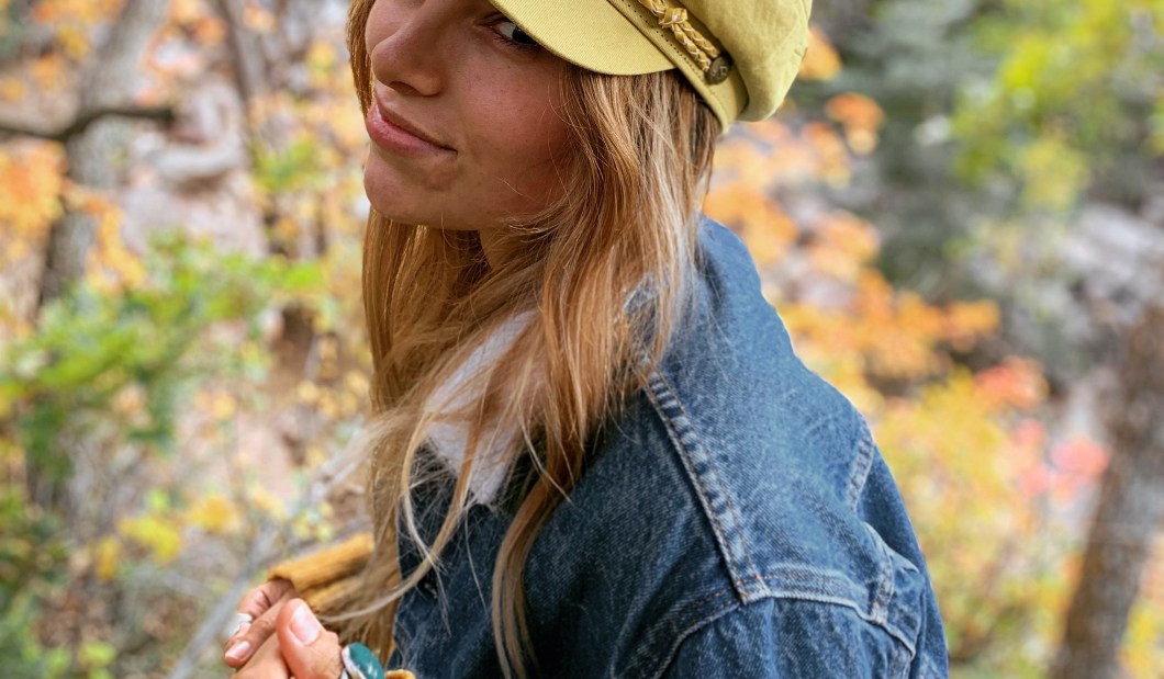 jean jacket thrifted gift