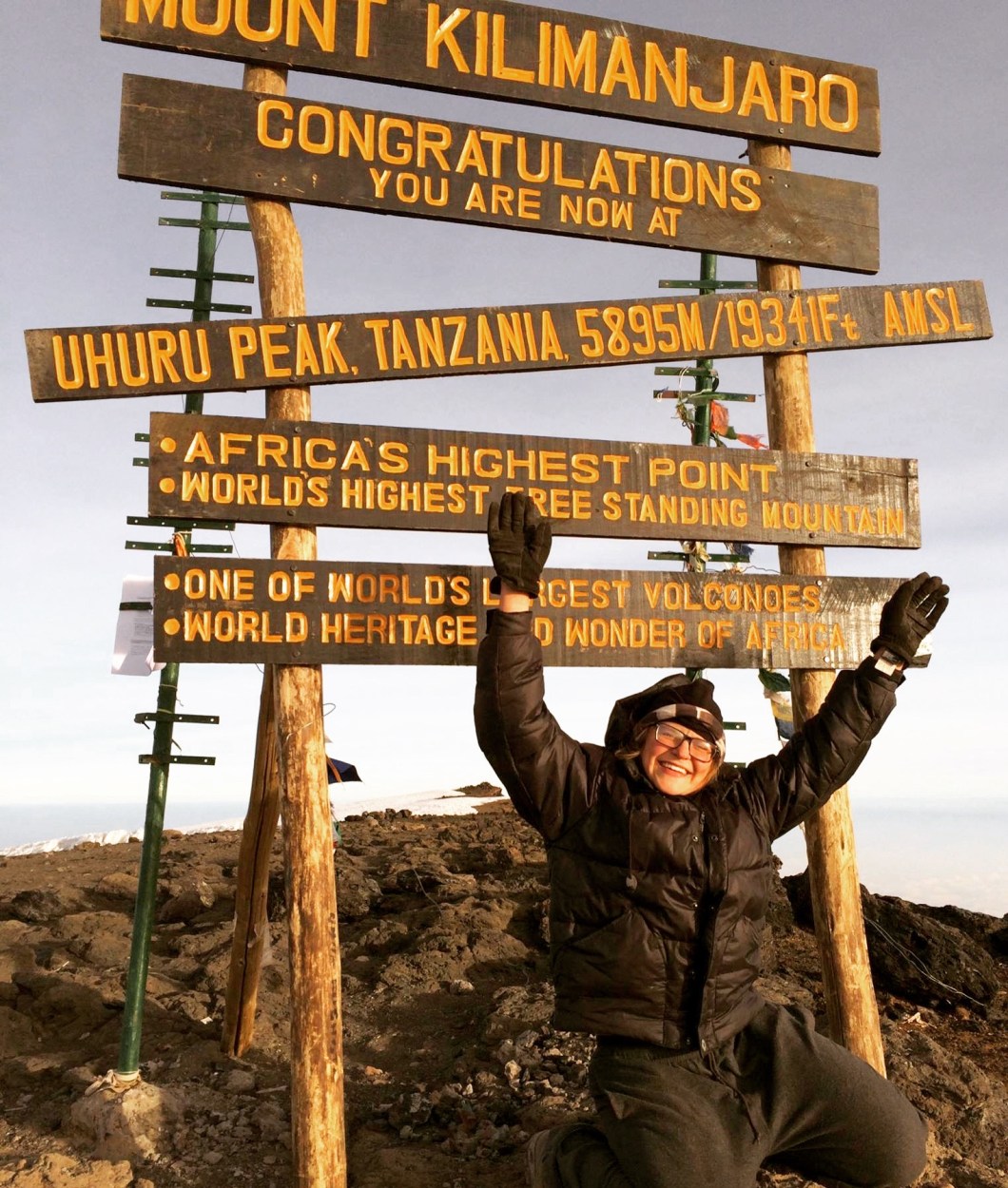 alli stassel at kilimanjaro