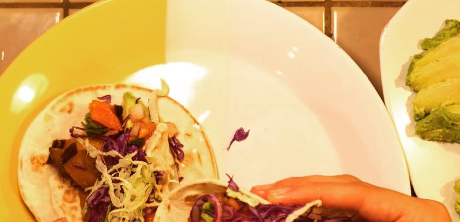 eggplant tacos assembled