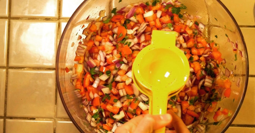 lime juice in pico de gallo