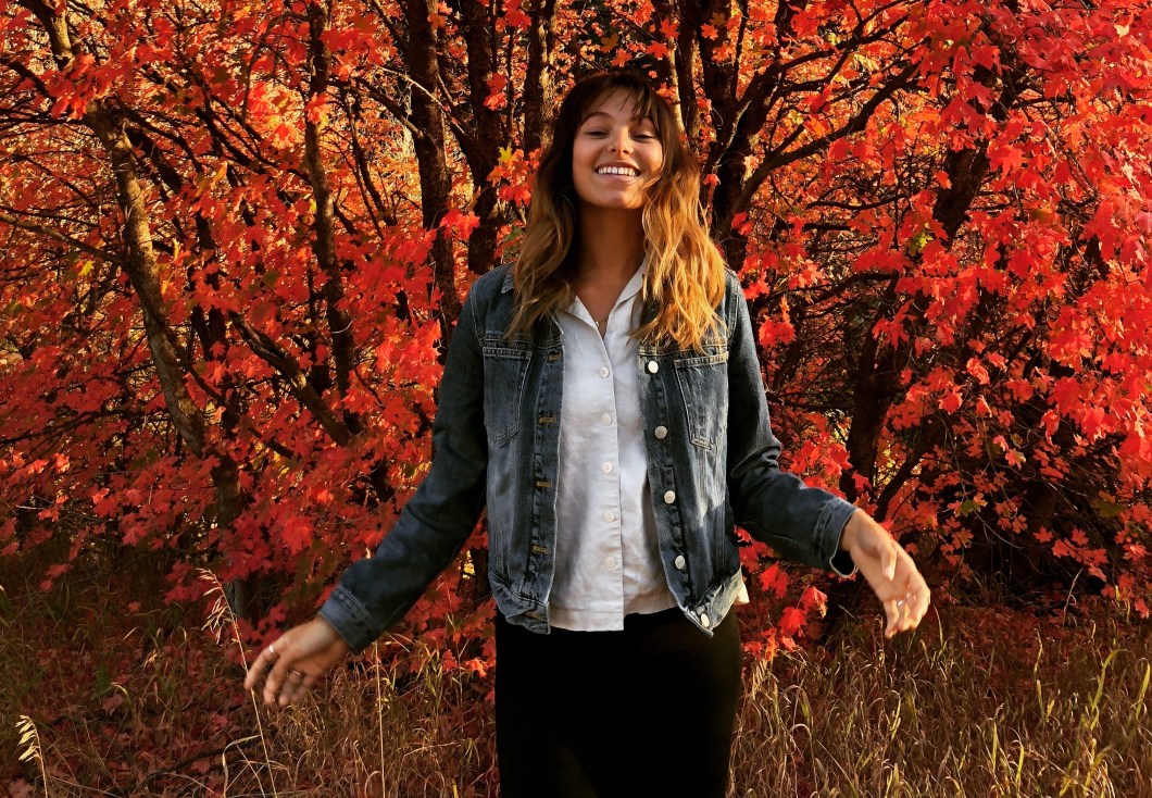 thrifted jean jacket