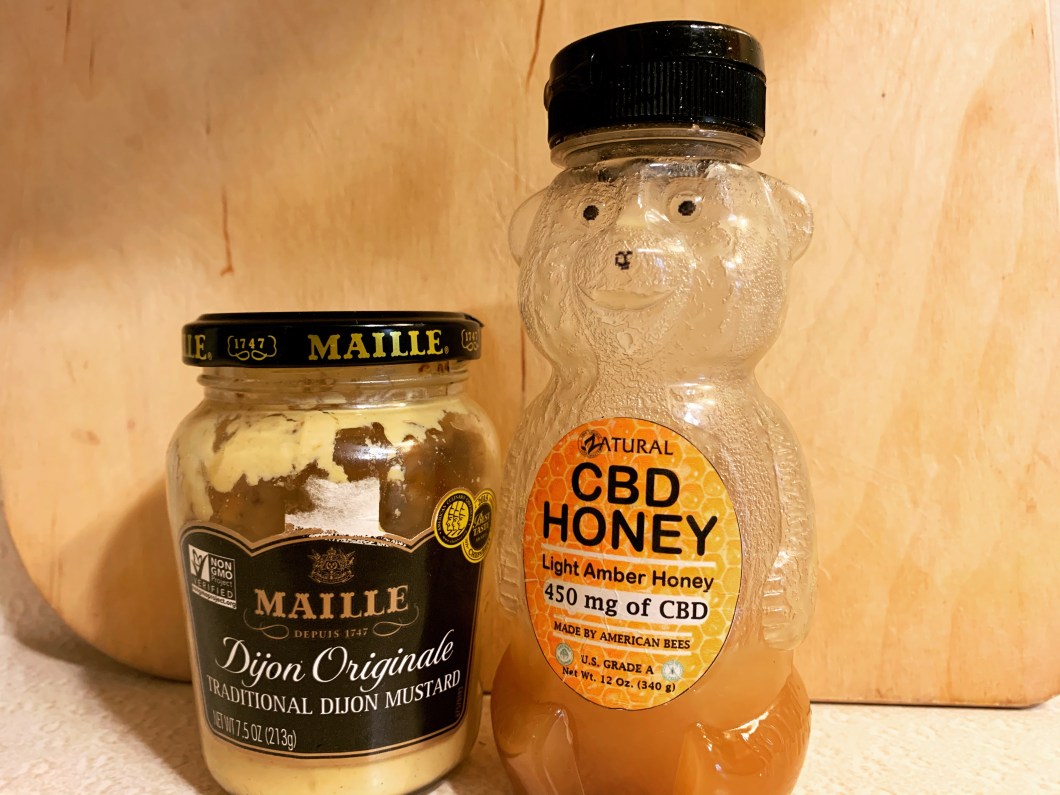 Zatural CBD honey and Dijon mustard