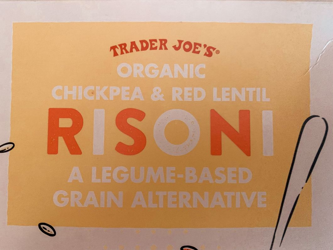 trader joe's chickpea gluten-free vegan risoni orzo for vegan greek orzo salad