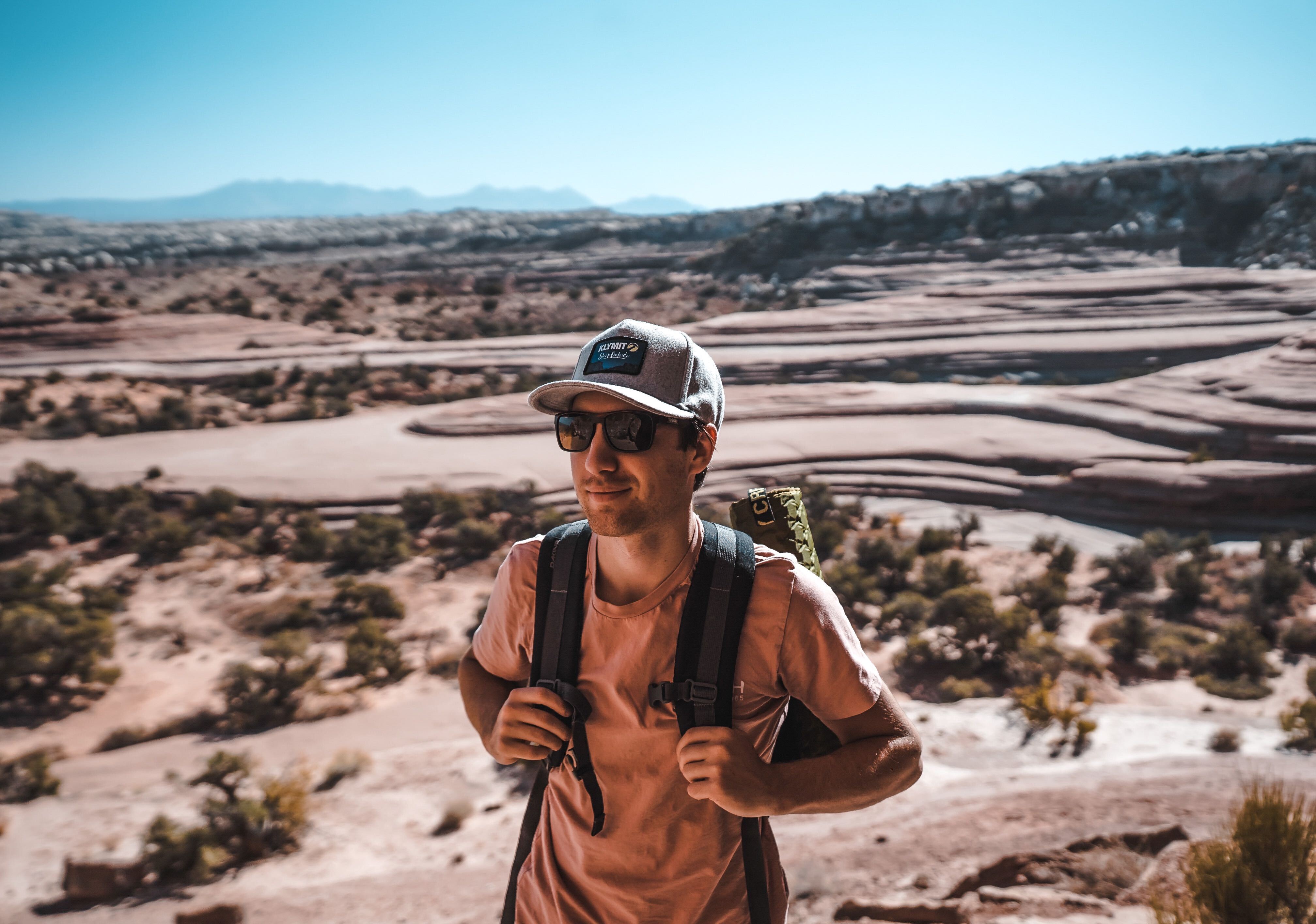 view at the end of tusher tunnel trail in the utah desert
