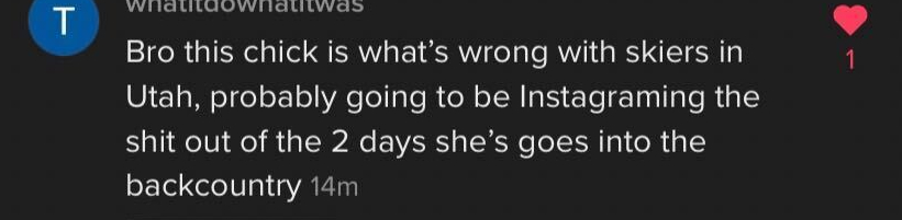 gatekeeping sexist comments towards skier women