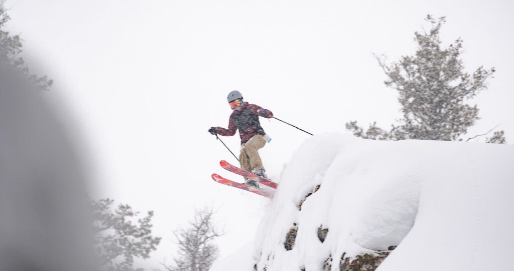 skiing at Powder Mountain, UT