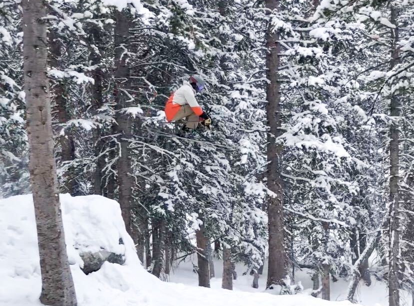 girl skiing at Brighton utah