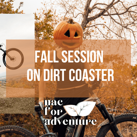 fall bike session on dirt coaster - progress video