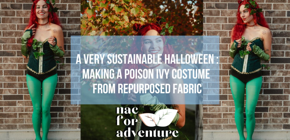 YouTube Video - A Very Sustainable Halloween : Making A Poison Ivy Costume From Repurposed Fabric