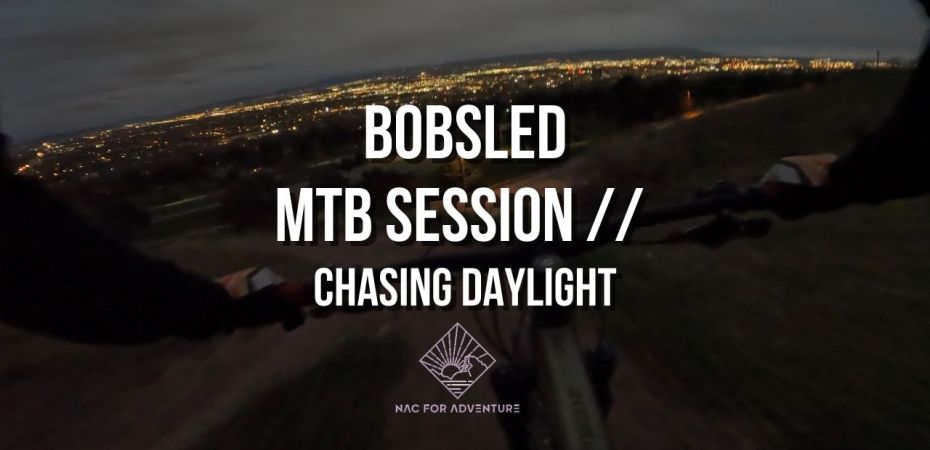 Bobsled mtb session ride in salt lake City, utah