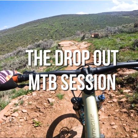 the drop out mountain bike trail session video blue flowy trail