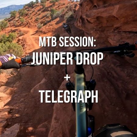 desert utah mountain biking - juniper drop and telegraph black diamond trails