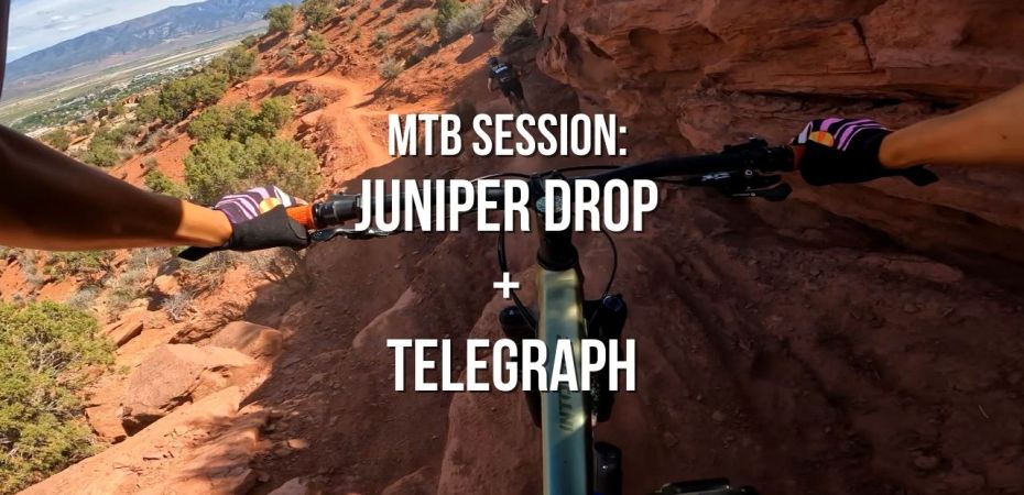 desert utah mountain biking - juniper drop and telegraph black diamond trails