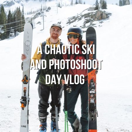 a chaotic ski and photoshoot day vlog