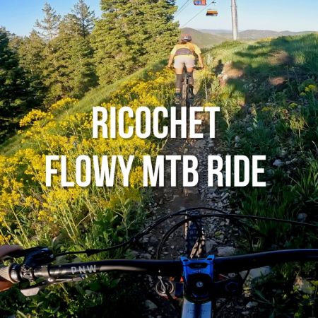 utah flowy mountain bike mtb ride - ricochet
