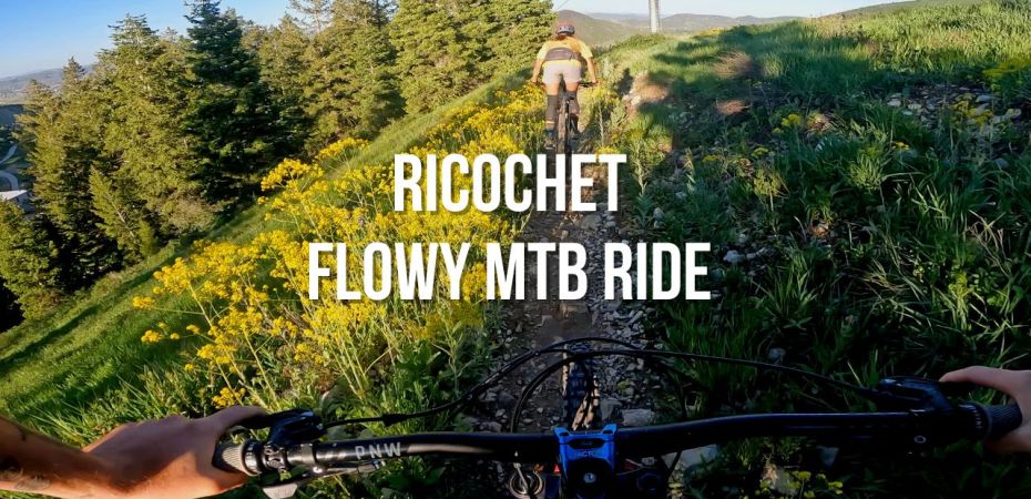 utah flowy mountain bike mtb ride - ricochet
