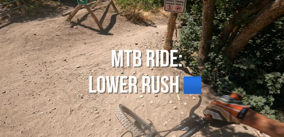 mtb ride video on lower rush blue square flowy sections