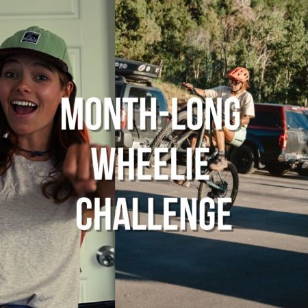 learning how to wheelie - practicing wheelies every day for a month on my mountain bike