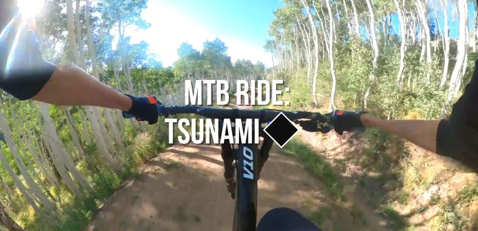 mountain bike trail at deer valley tsunami black diamond jump line full mtb ride