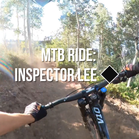 new black diamond tech trail at Powder mountain resort bike park - inspector lee
