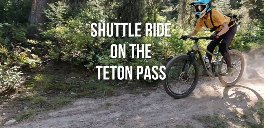 shuttle mountain bike ride on the Teton pass. lithium trail