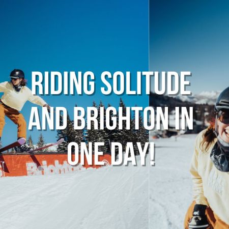 riding two different ski resorts in utah on the same day! Solitude and brighton ski day vlog