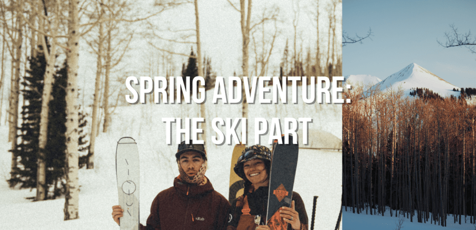 spring ski adventure in the la sal mountain, southern utah desert skiing