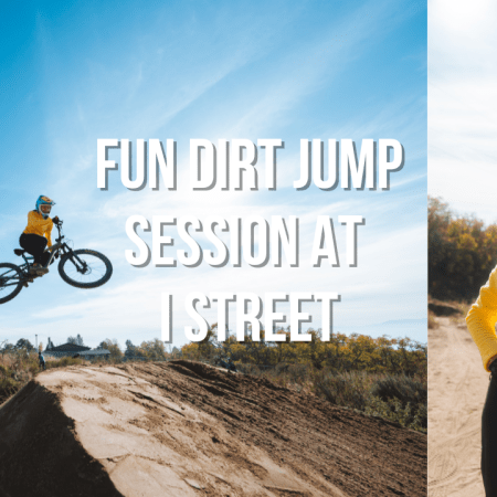fun dirt jump session at i street, salt lake city, Utah bike park